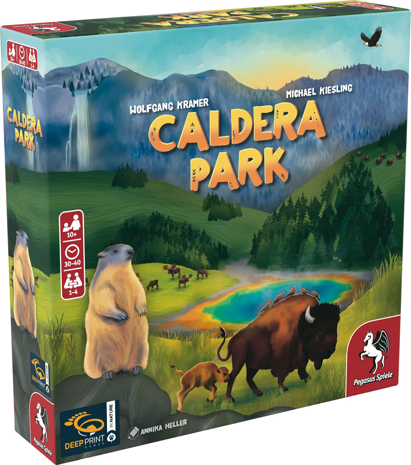 caldera park en jogo de tabuleiro